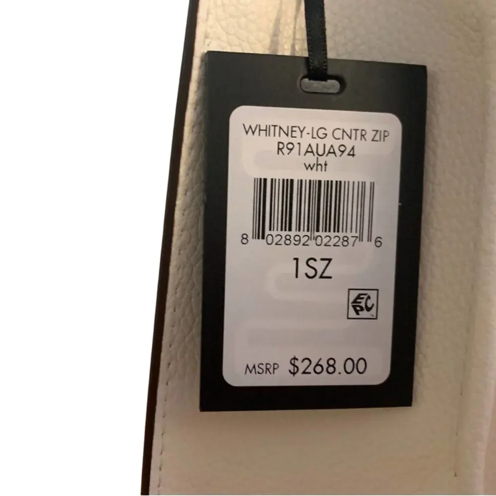 DKNY Whitney Floral Center Zip Tote Handbag Donna Karan, New with Tag MSRP $268